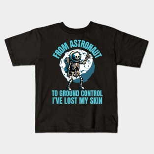 Astronaut Skeleton Kids T-Shirt